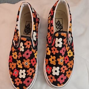 Vans Multicolor Floral Slip-Ons